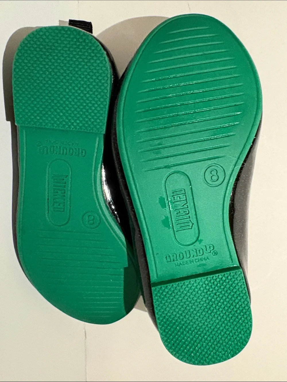 Ground Up Wicked Target Ballet Flats Size 8 Black Glitter Slip On